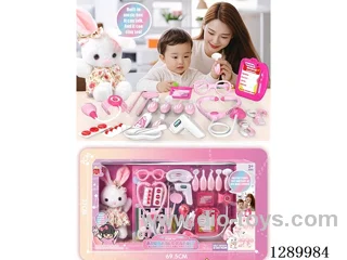 Plush Rabbit Doctor Checkup Set (Rabbit Plays Music) - 17PCS