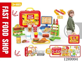 Carry Case Hamburger Set, 33PCS