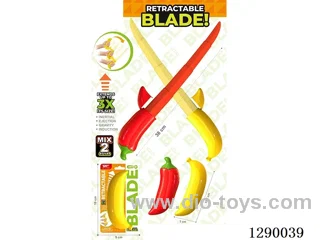 Banana/Chili Retractable Knife, Assorted 2 Styles