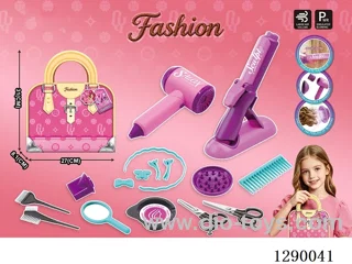 Hair Salon Hair Dryer, Straightener, and Accessories Set (18PCS) - Hair dryer not included battery; straightener included battery