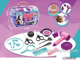 Hair Salon Hair Dryer, Straightener, and Accessories Set (17PCS) - not included battery
