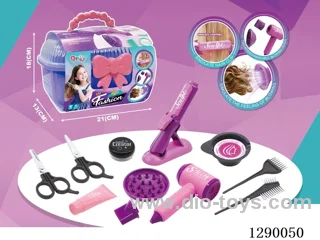 Hair Salon Hair Dryer, Straightener, and Accessories Set (13PCS) - Hair dryer not included battery; straightener included battery