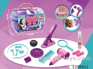 Hair Salon Hair Dryer and Straightener Accessory Set (17PCS) - Hair dryer not included battery; straightener included battery