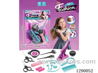 Hair Salon Hair Dryer and Straightener Set (19PCS) - Includes battery
