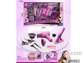 Hair Salon Hair Dryer and Straightener Set (13PCS) -Hair dryer not included battery; straightener included battery