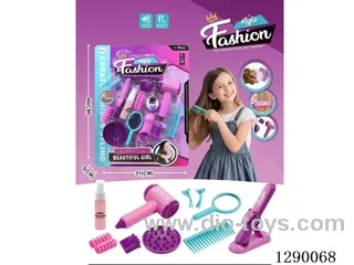 Hair Salon Hair Dryer and Straightener Set (13PCS) - Hair dryer not included battery; straightener included battery
