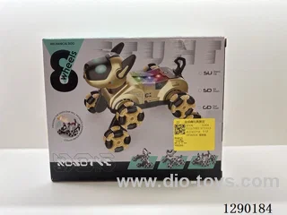 2.4G RC stunt robot dog W L/M 2 colors included battery