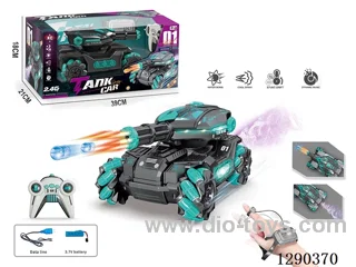 2.4G RC stunt tank W L/M/spray/water bullet/dual rc included battery