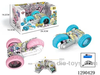 2.4G RC stunt car with light included battery