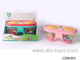 Double Drum W L/M included battery(Assorted Green/Pink)