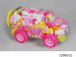 (GCC) Girls’ Series - Large School Bus, Assorted Colors, Net Weight 700 g (Approx. 140 pcs)