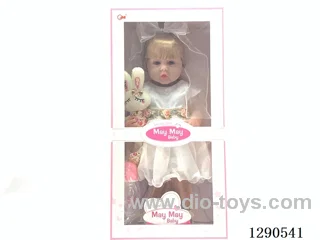 55 cm Reborn Doll - Highly Realistic Baby Doll, Full-Body Soft Vinyl, Includes a Bottle, Diapers, Hair Clips, Birth Certificate, Sandals, a Little Rabbit, and a Shaking IC