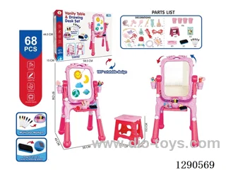 Vertical writing board/Dressing Table 2 in 1