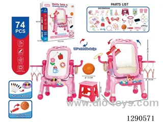 Vertical writing board/Dressing Table 4 in 1