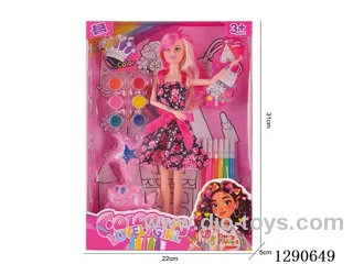 11-inch Articulated Barbie with Markers