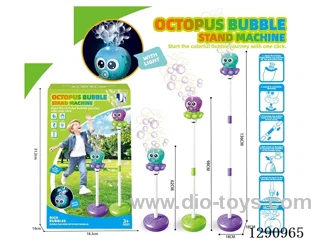 Octopus-Shaped Streetlight Bubble Machine with Multiple Holes