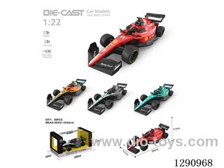 1:22 Die-Cast Pull-Back Formula Car
