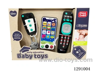 Toy Remote Control (2x AAA), Toy Key (3x AG13), Apple Phone (2x AAA)