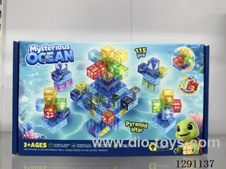 Underwater World Square Beads, 115PCS (Non-Magnetic)