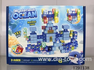 Underwater World Square Beads, 157PCS (Non-Magnetic)
