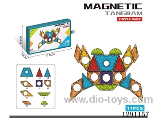 Geometric Magnetic Tiles, 17PCS