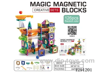Magnetic Pipe Building Blocks, 126PCS