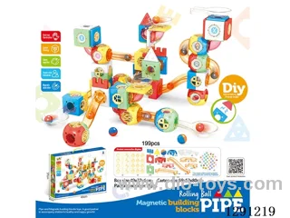 3-in-1 Magnetic Building Blocks, 199PCS