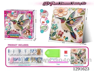 5D Rhinestone and Pearl Decorative Painting - Bird