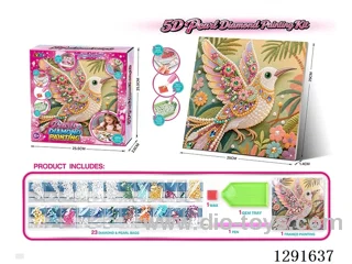 5D Rhinestone and Pearl Decorative Painting - Bird
