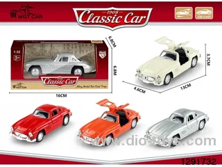 1:32 pull back metal car in window box