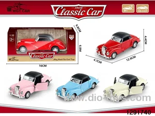 1:32 pull back metal car in window box