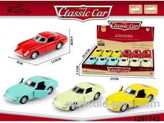 1:32 pull back metal car 12pcs in display box
