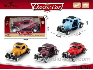 1:32 pull back metal car in window box