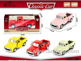 1:32 pull back metal car in window box