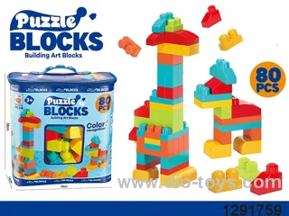 building block in color box