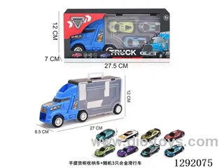 Portable Container Storage Cart + 3 Alloy Free Wheel Cars