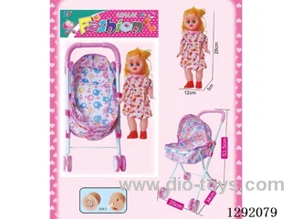doll with IC + Metal Handcart