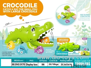 Crocodile Eats Little Fish Bath Toy
