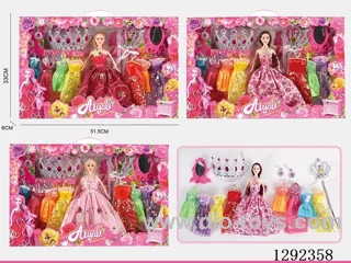 11 inch Solid-Body Barbie set 3 mixed
