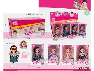 6-Inch 13-Joint Solid-Body Doll Set16PCS