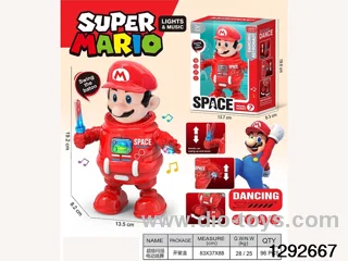 Mario Electric Sound and Light Dancing Robot