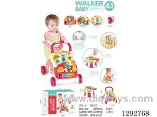 4-in-1 Electronic Keyboard Walker (Red)