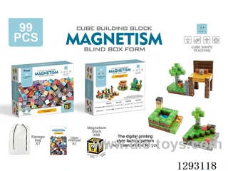 2.2cm Magnetic Building Blocks, 99PCS (Printed Version)
