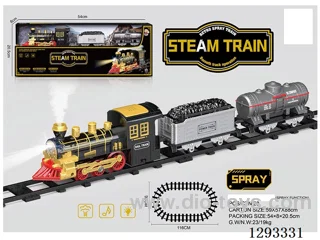 Realistic Steam-Powered Electric Track Train W L/M/spray not included battery