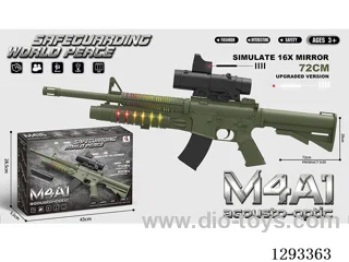 M4A1 B/O Gun with Train Head 16x Scope W L/M (Army Green)