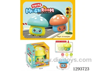 Mushroom Push Car Toy, 4 Colors