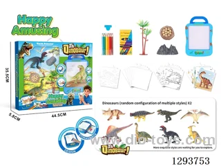 Dinosaur Drawing Board Rub-On Marker Set (Non-Electric)
