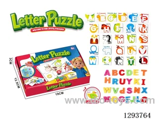 Magnetic Capital Letter Puzzle (52PCS)
