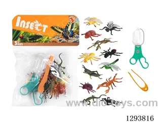 Educational Observation Clips with 12 Insects
