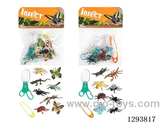 Educational Observation Clips with 8 Insects